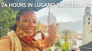 24 Hours in Lugano Switzerland Travel Vlog| Exploring Central Square, Lugano Cathedral + Lugano Lake