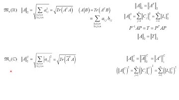 Part1 Norme de Frobenius sur Mn(R) et Mn(C) (petit souci) -Démo1 de son caractère sous-multiplicatif