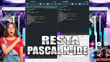 PRACTICA NO. 5 PROGRAMACION EN PASCAL N-IDE // RESTA DE DOS VARIABLES