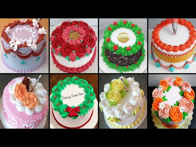 Round Shape Cake Designs || Circle Cake Ideas || Cake Designs || Round Cake  || Birthday Cake #2022 - YouTube
