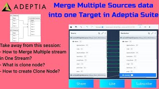 Session 13: Merging Multiple Sources Data to Single Target in Adeptia Suite