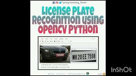 License Plate Recognition using OPENCV PYTHON | code link  in description