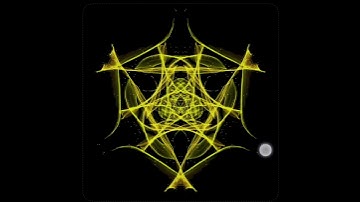 triangle shep flower animation effect in display with 3d yellow colour