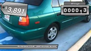 2000 Hyundai Accent Richardson TX PEM121673A 2000 Hyundai Accent Hood