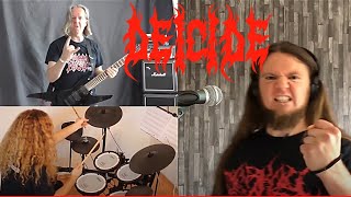 DEICIDE -When Satan rules his world (guitar vocal bass drums full cover)