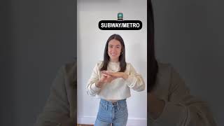 Common Modes of Transportation (CAR, BUS, TRAIN, & SUBWAY/METRO) | ASL Glossary | The ASL Shop