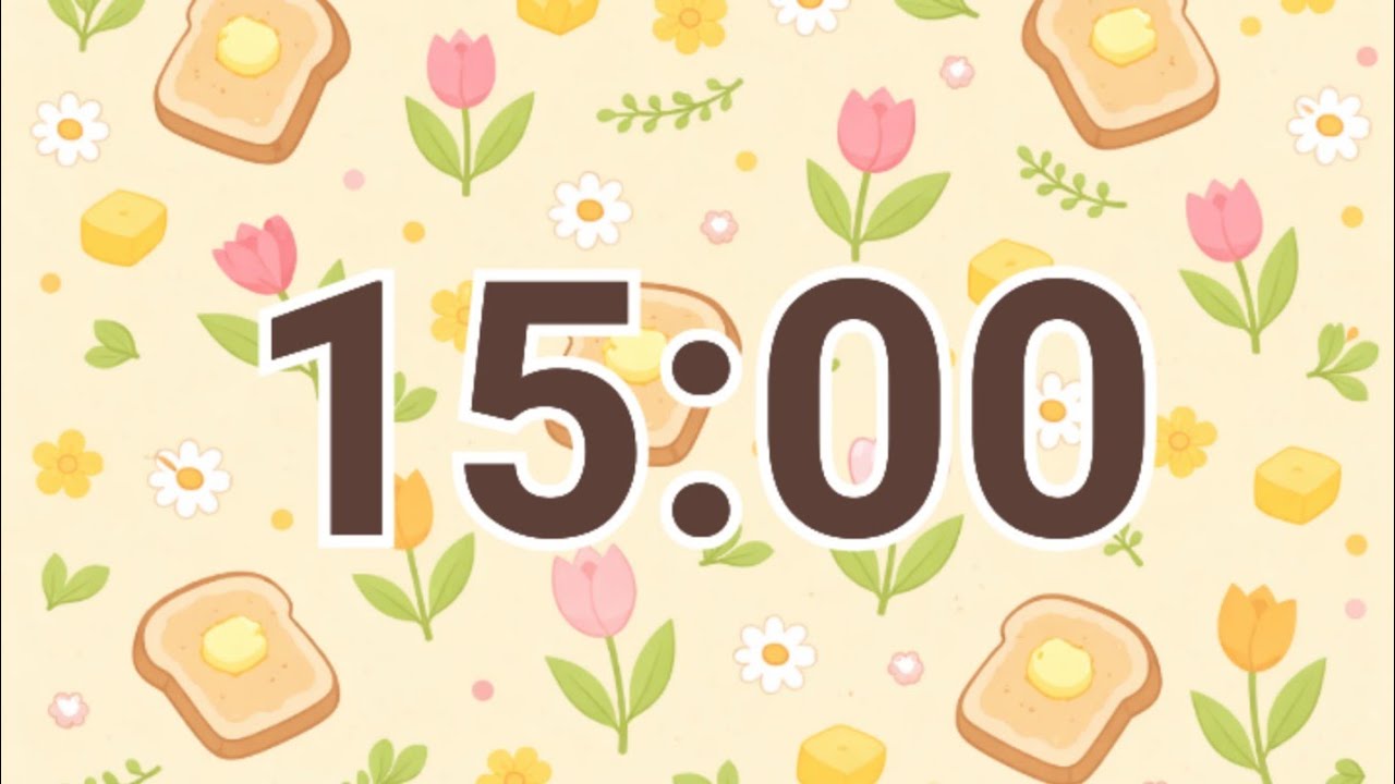 15-Minute Spring Breakfast Pattern Timer 🍞🌷 – Cozy Pastel Morning ...