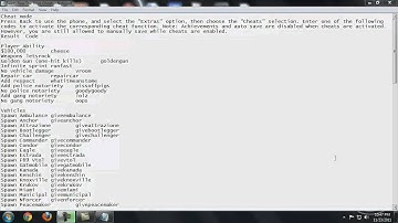 Saints Row The Third Phone Cheats | List | Tutorial [HD]