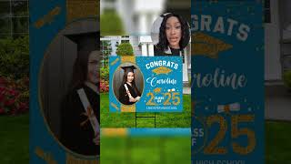  Custom 2025 Graduation Yard Sign  classof2025 graduationsign graduation graduation2025 grade