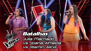 Júlia Machado vs Joana Almeida vs Yasmin Alicia | Batalha | The Voice Kids Portugal