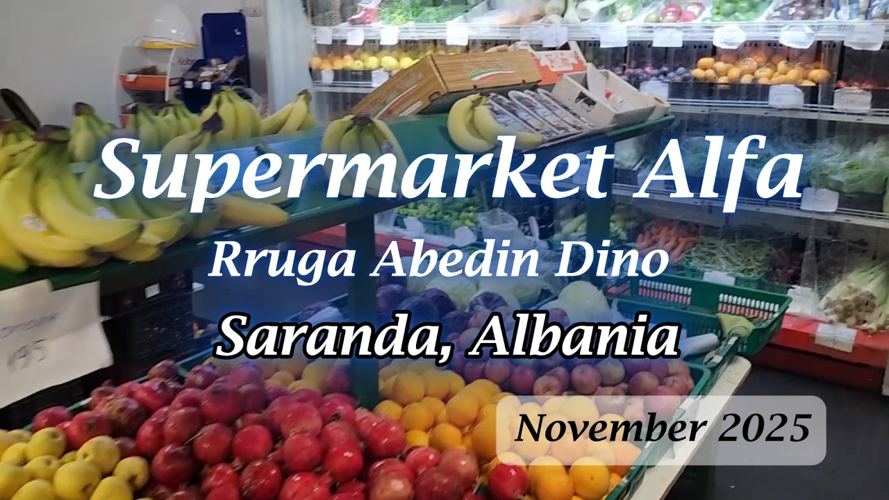 Супермаркет Альфа Саранда, Албания #authentictravel Влог о путешествиях