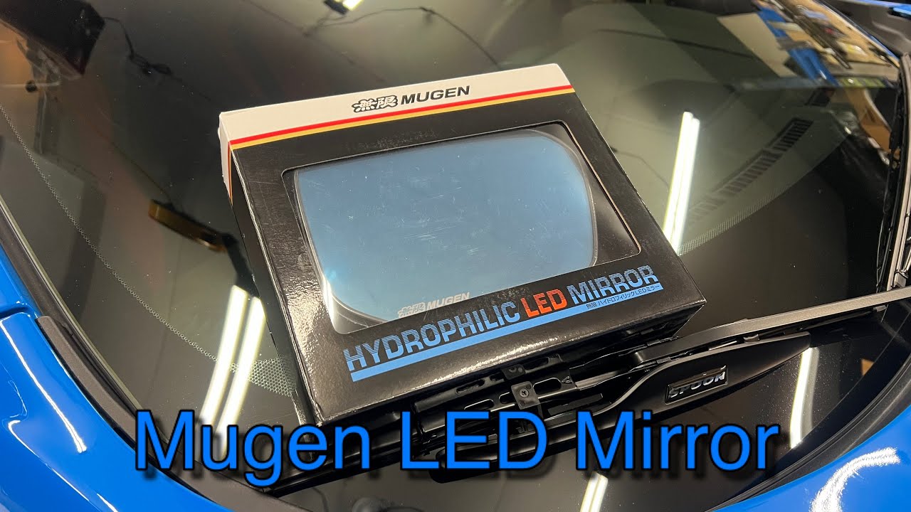 Mugen Hydrophilic LED Mirror FOR Civic Type R 10th Gen - YouTube