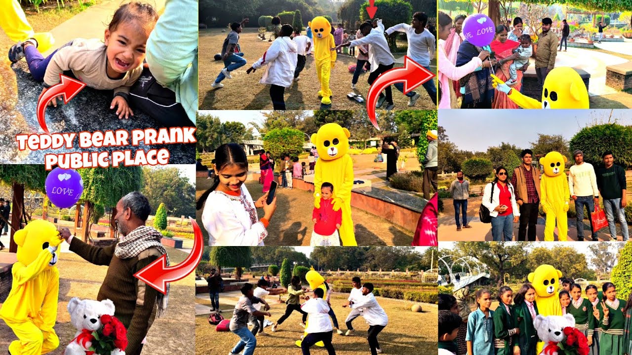 Teddy bear dekh cute girl ?? Teddy prank park on public place video Rajgir New Video 