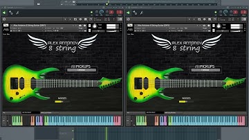 Slipknot Psychosocial Riff on VSTi guitar | Alex Antonov 8 string KONTAKT