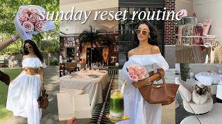 sunday reset routine | cleaning, quality time w/boyf, self-care, healthy habits & slow living