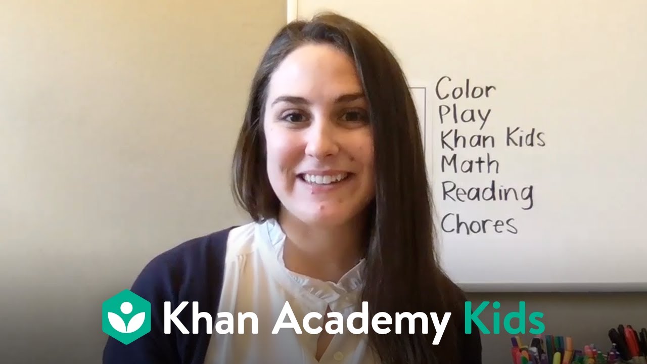 Remote Learning Tips: Creating A Daily Schedule For Children Ages 2-7 | Khan Academy Kids