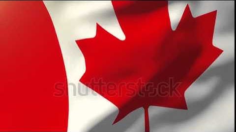 Canada flag waving in the wind. Looping sun rises style. Stock video by MotionGraphicPortfolio
