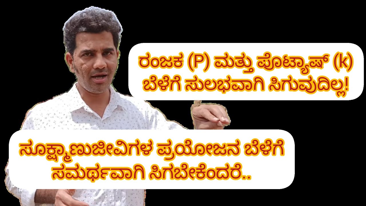 ಸೂಕ್ಷ್ಮಾಣುಜೀವಿಗಳ ಪ್ರಯೋಜನ ಬೆಳೆಗೆ ಸಮರ್ಥವಾಗಿ ಸಿಗಬೇಕೆಂದರೆ..Microbial use efficiency in rainfed condition