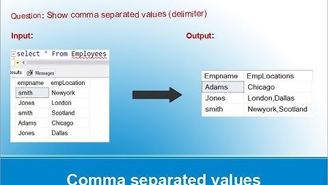 Comma Separated values in SQL | XML PATH | SQL to XML Format | Row Tag| Root Tag | SQL Interview Q&A