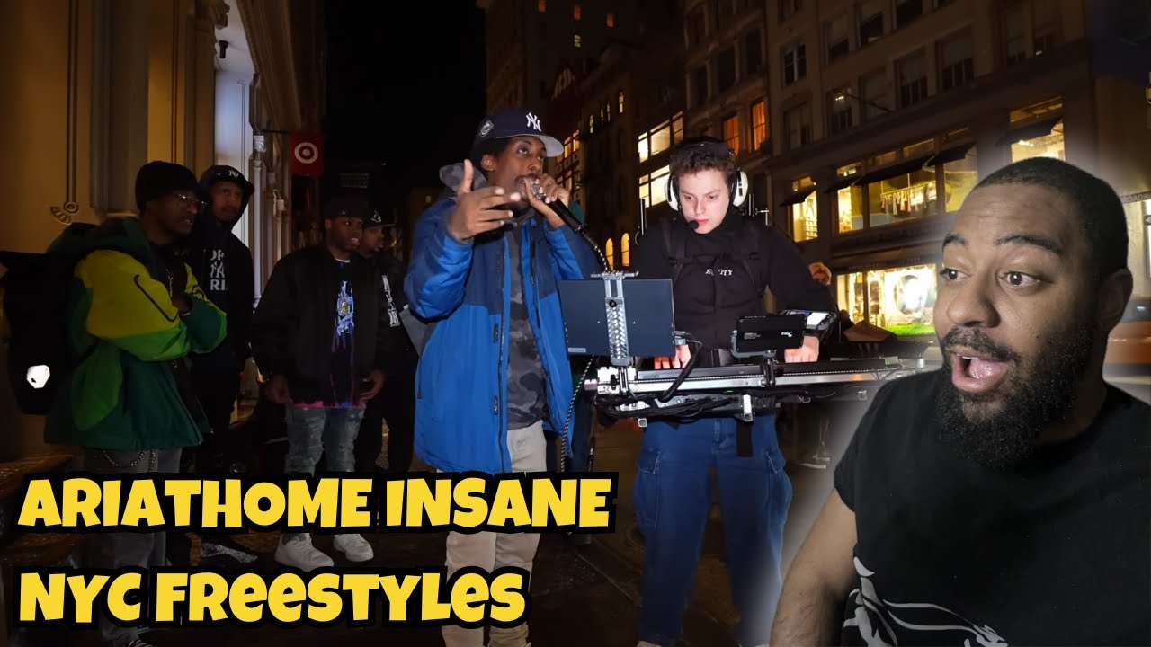 Reacting to ARIATHOME INSANE NYC Freestylers