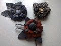 Как сделать цветок из кожи. How to make a flower out of the leather .