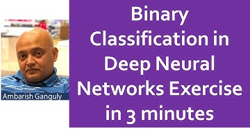 06 - Exercise on Binary Classification in Neural Networks in 8 minutes