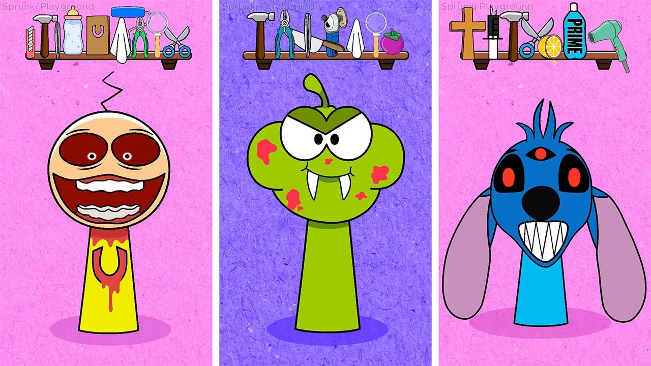 Oh NOO!! Help Upin 🆚 Om Nom 🆚 Stitch | Incredibox Sprunki | Sprunki Animation