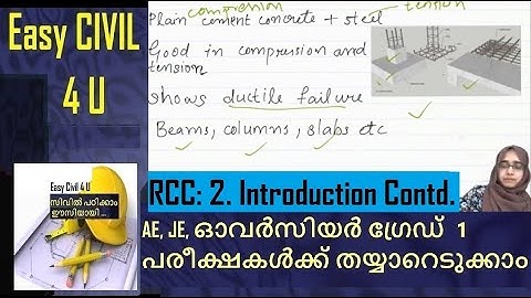 RCC: 2. Introduction Contd. | അസിസ്റ്റന്റ് എഞ്ചിനീയർ  /ഓവർസിയർ  free coaching By Hazeena Shahid