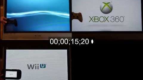 PS3 - Xbox360 - WiiU booting time comparison