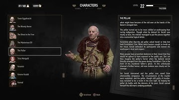CHARACTERS: The Pellar (Witcher 3 In-Game Lore Read Aloud)