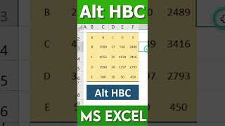 How to Apply Top Border and Thick Bottom Border | Alt HBC | GMA SKILLS | #excel #excelshorts