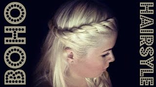 Boho pletenica-frizura za školu Boho pletenica-frizura za školu
