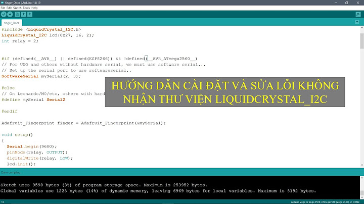 Hướng dẫn add thư viên lcd cho arduino