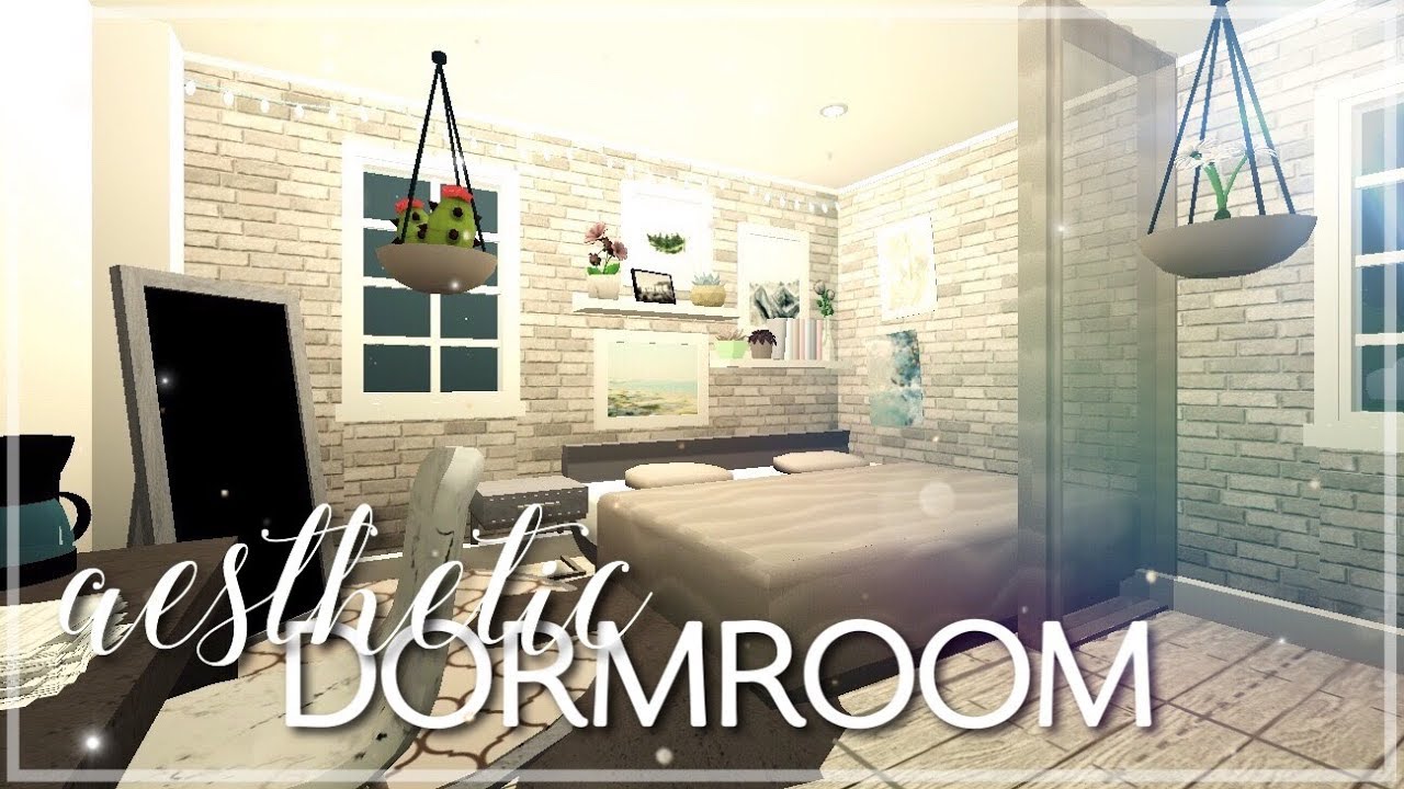 Roblox Bloxburg Aesthetic Dormroom Youtube - roblox bloxburg aesthetic dining room