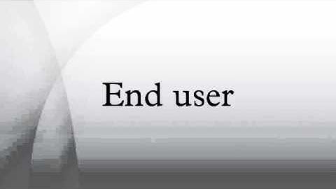 End user