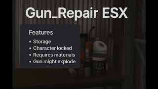 [FIVEM] WentLegit Gun Repair (GrizzleyWorld Inspired) [ESX]