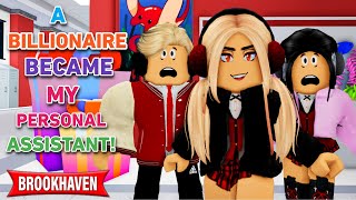 A Billionaire Became My Personal Assistant!! | ROBLOX BROOKHAVEN 🏡RP   (CoxoSparkle)