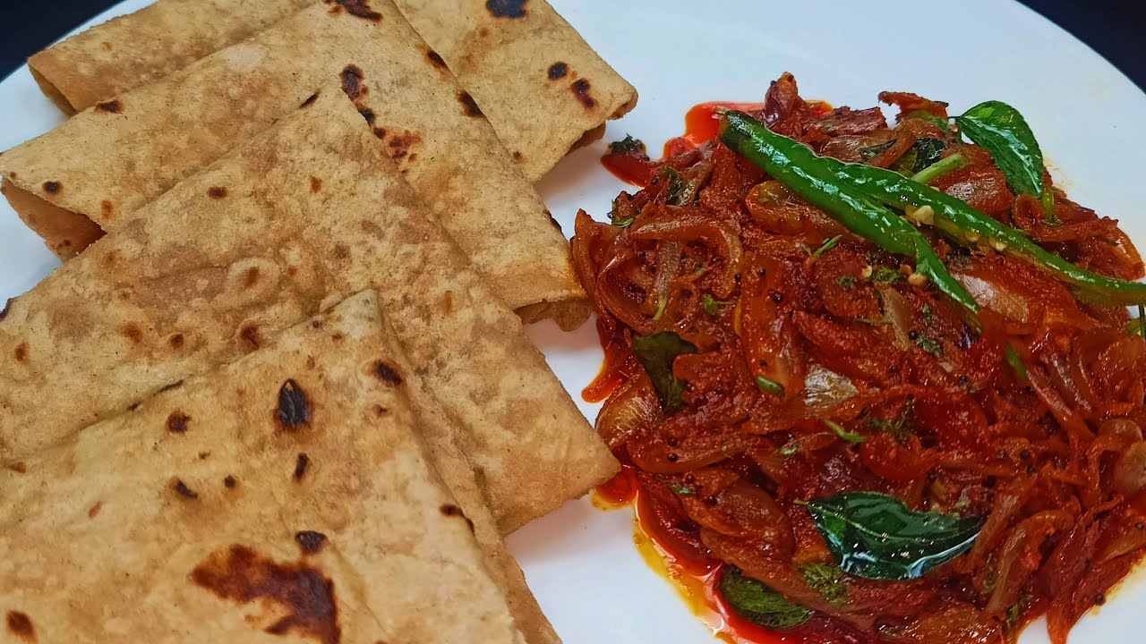 ONION FRY FOR CHAPATHI SIDE DISH FOR CHAPATHI BATCHELORS RECIPE