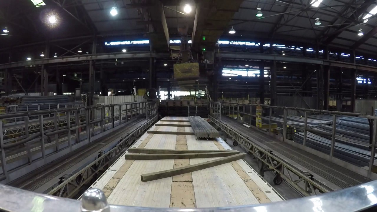 STEEL MILL, Backing in & loading up