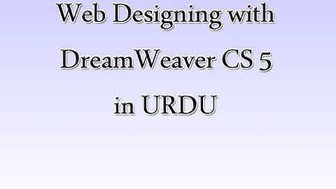 Dreamweaver CS5 Container DIV Chapter 6, Class 6.2 @shiz tech in urdu hindi