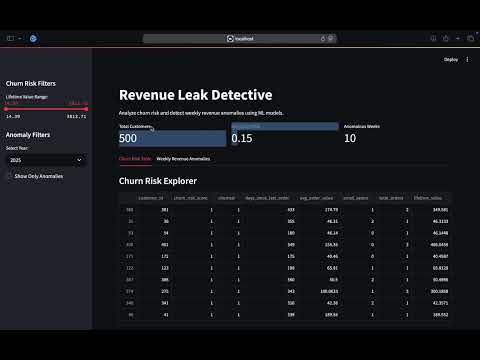 Revenue Leak Detective - Project Demo