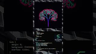 Recursive Fractal Tree Animation using HTML CSS & JavaScript 🌳 #roblox #uidesignlearning
