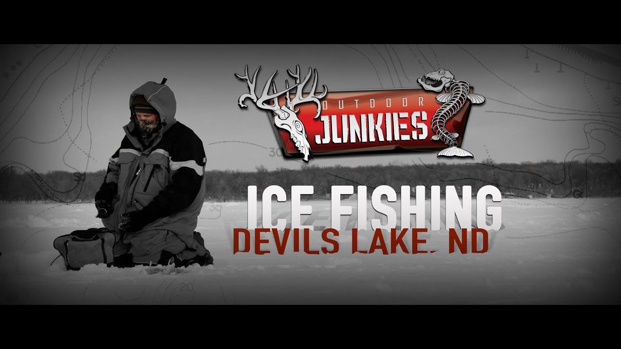 OJTV Devils Lake, ND Ice Fishing with Bry's Guide Service YouTube