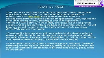 Use of  J2ME Part II