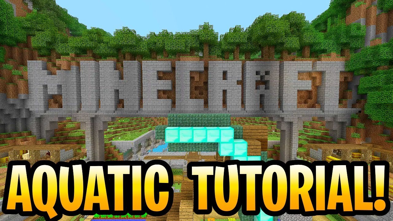 Minecraft Update Aquatic Console Tutorial World Ps Vita Ps3 Ps4 Xbox 360 Wii U Youtube