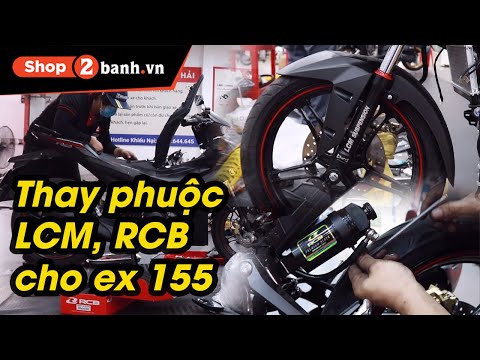 Video Thay phuộc trước LCM và phuộc sau RCB cho Exciter 155... - youtube