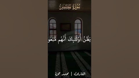 surat almutafifin lilqari muhamad hamza #قران_كريم #اكسبلور #quran #لايك#تلاوة_خاشعة #راحة_نفسية د