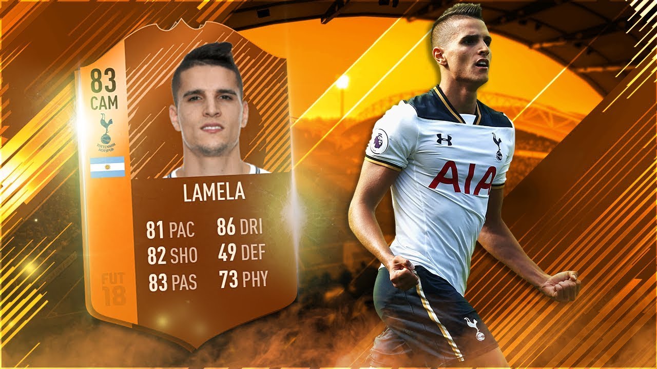 FIFA 18 MOTM Lamela Review - 83 CAM Erik Lamela Player Review - Fifa 18 Ultimate Team Gameplay