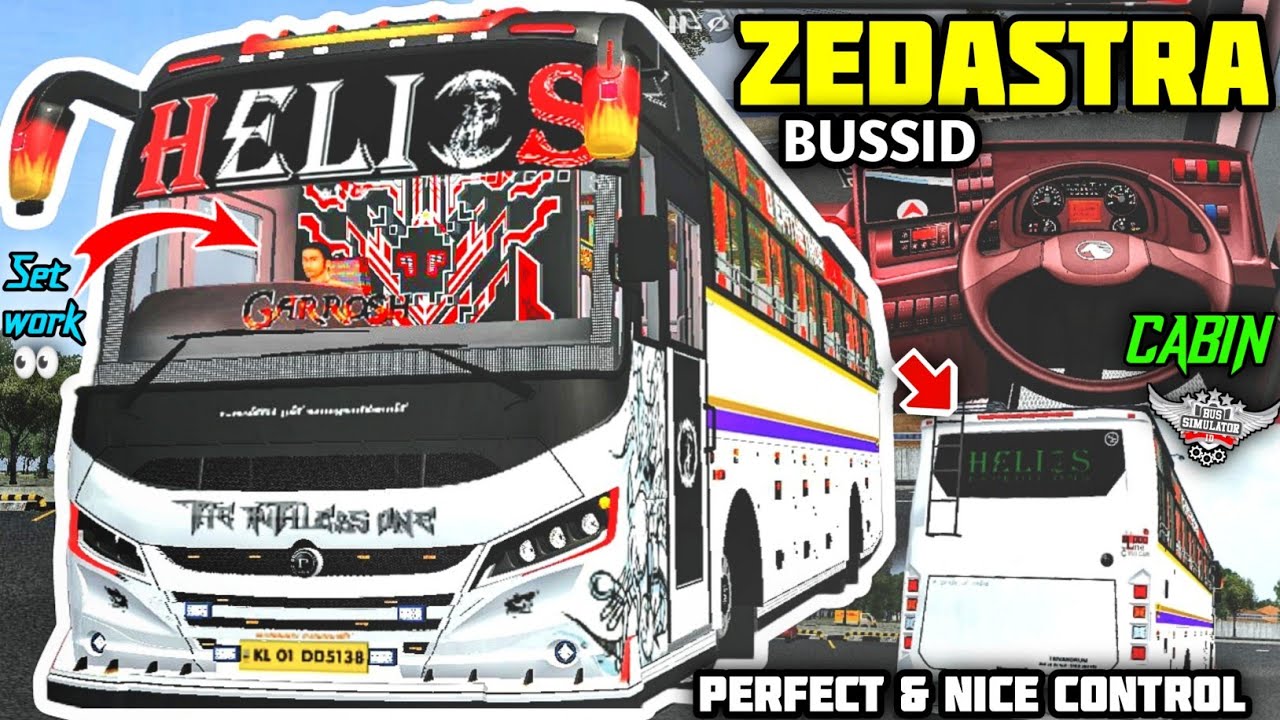 New ZEDASTRA BUS MOD For Bus Simulator Indonesia | Free Mod | New Bus Mod For Bussid | 