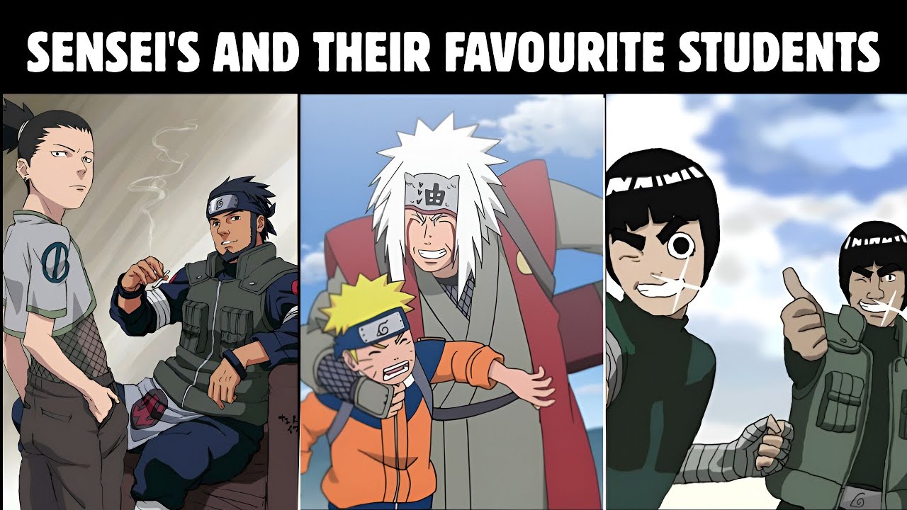 Sensei's and Their Favorite Students In Naruto. - YouTube